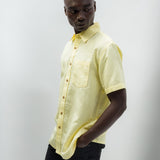 Dean | Men's Anti-Stain Linen Cotton Blend Short-Sleeve Shirt