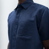 Dean | Men's Anti-Stain Linen Cotton Blend Short-Sleeve Shirt