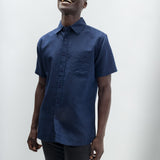 Dean | Men's Anti-Stain Linen Cotton Blend Short-Sleeve Shirt
