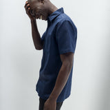 Dean | Men's Anti-Stain Linen Cotton Blend Short-Sleeve Shirt