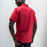 Dean | Men's Anti-Stain Linen Cotton Blend Short-Sleeve Shirt