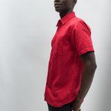 Dean | Men's Anti-Stain Linen Cotton Blend Short-Sleeve Shirt