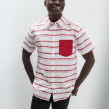 Dean | Men's Anti-Stain Linen Cotton Blend Short-Sleeve Shirt