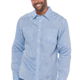 Napali | Men's Stain Resistant Long Sleeve Linen Shirt