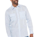 Tropic Breeze | Men's Long Sleeve Linen Shirt
