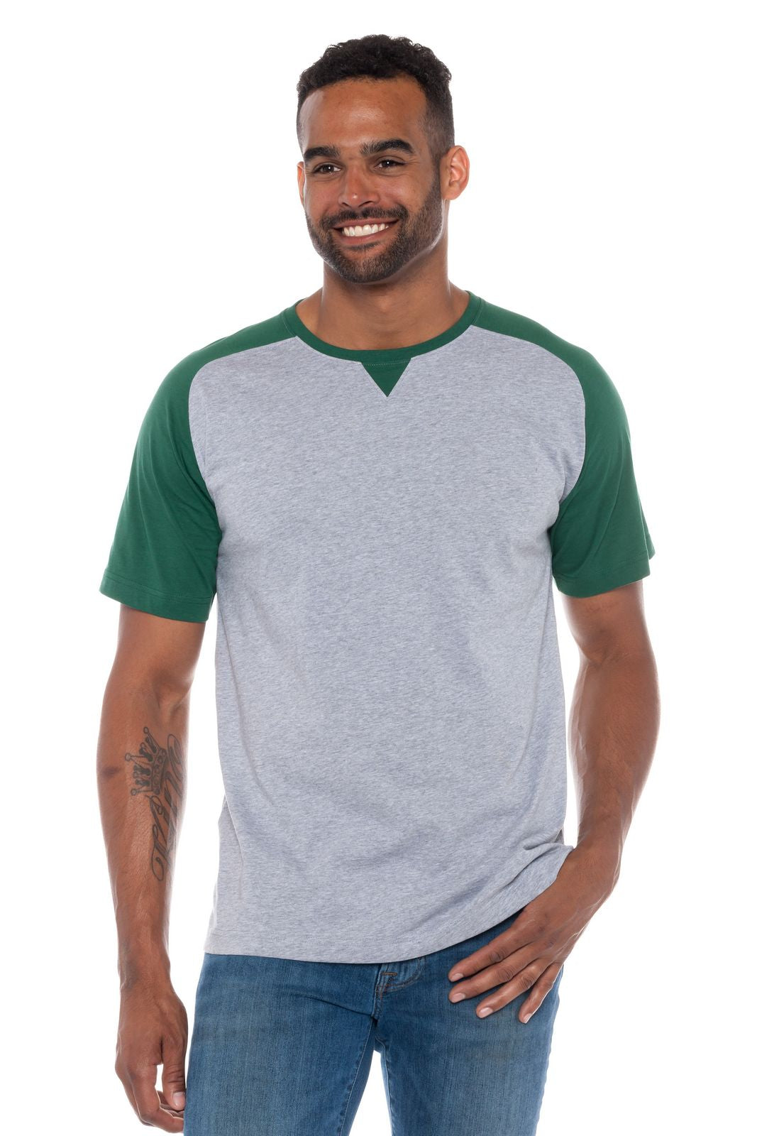 Ronaldo | Men's Color Block Crew Neck T-Shirt