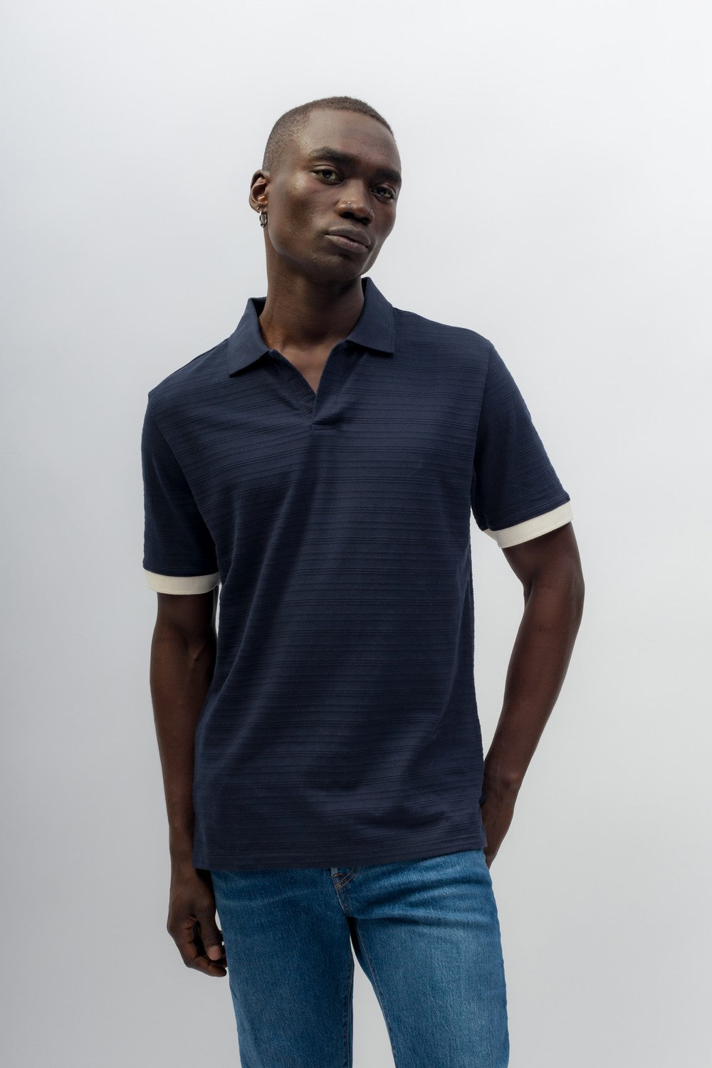 Adam | Men's Novelty Knit Polo