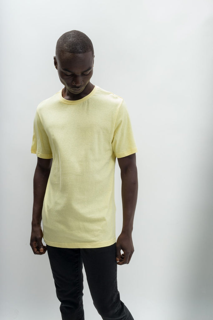 Noah  Men's Anti-Stain Linen Cotton Blend Crew Neck T-Shirt – Ably Apparel