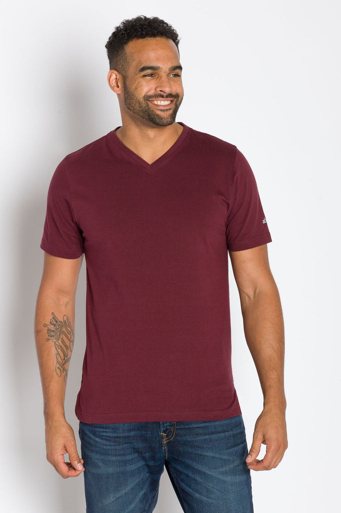 Jamison Heavy Tee | Men's Anti_Stain Short Sleeve V-neck Tee