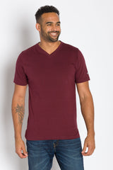 Jamison Heavy Tee | Men's Anti_Stain Short Sleeve V-neck Tee