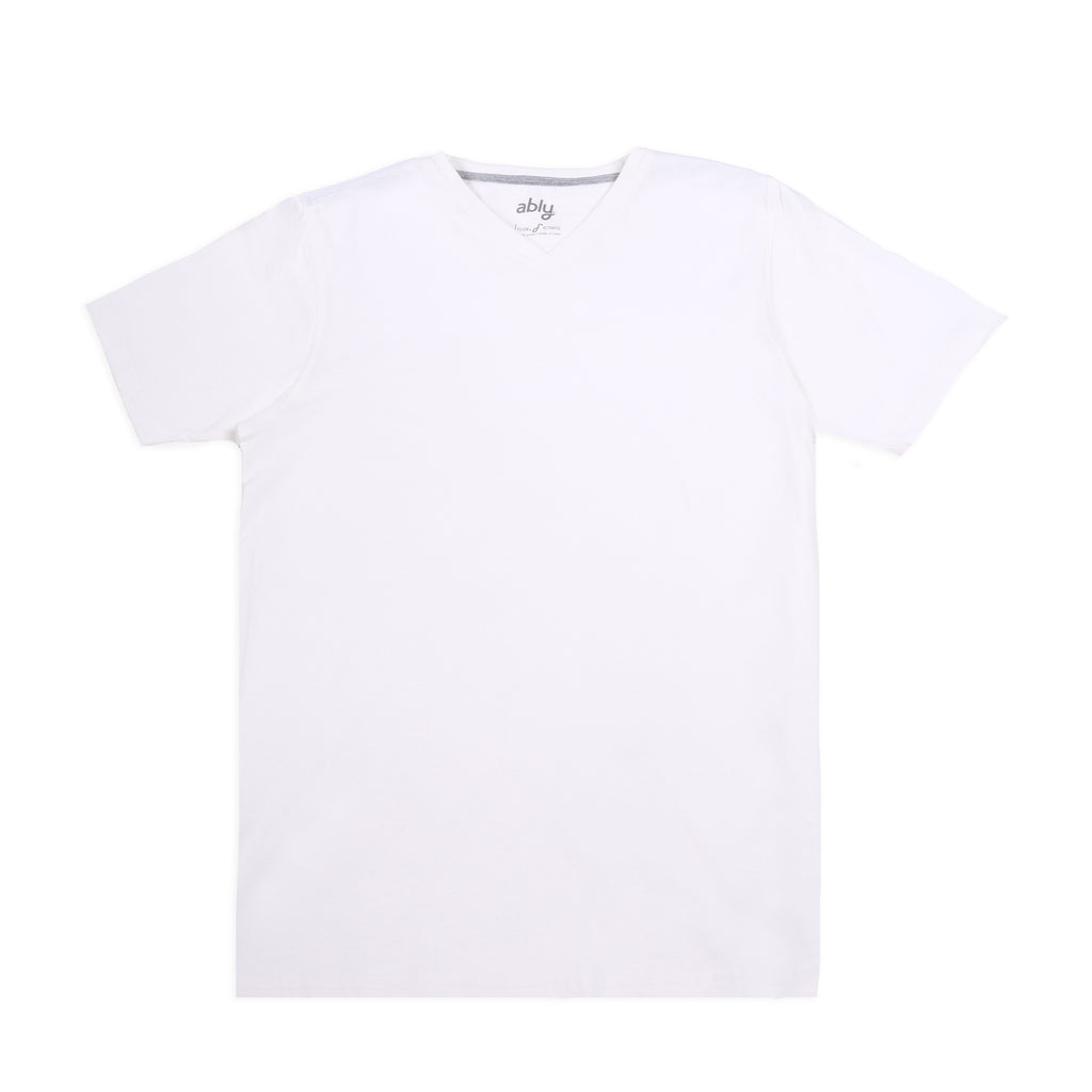 Jamison Heavy Tee | Men's Anti_Stain Short Sleeve V-neck Tee