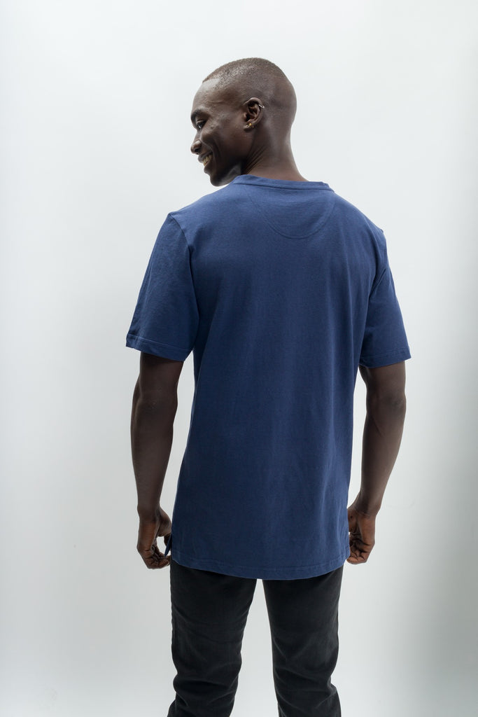 Oliver  Men's Anti-Stain Cotton Linen Blend V-Neck Pocket T-Shirt – Ably  Apparel