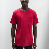 Oliver | Men's Anti-Stain Cotton Linen Blend V-Neck Pocket T-Shirt