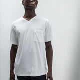 Oliver | Men's Anti-Stain Cotton Linen Blend V-Neck Pocket T-Shirt