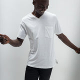 Oliver | Men's Anti-Stain Cotton Linen Blend V-Neck Pocket T-Shirt