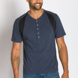 Excursion | Men's Short Sleeved Henley with Mesh Panels