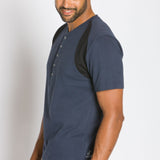 Excursion | Men's Short Sleeved Henley with Mesh Panels