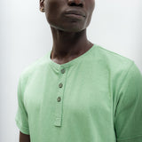 Departure | Men's Anti-Stain Linen Cotton Blend Henley Top