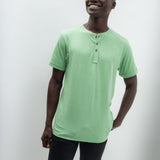 Departure | Men's Anti-Stain Linen Cotton Blend Henley Top
