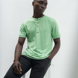 Departure | Men's Anti-Stain Linen Cotton Blend Henley Top