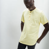 Departure | Men's Anti-Stain Linen Cotton Blend Henley Top