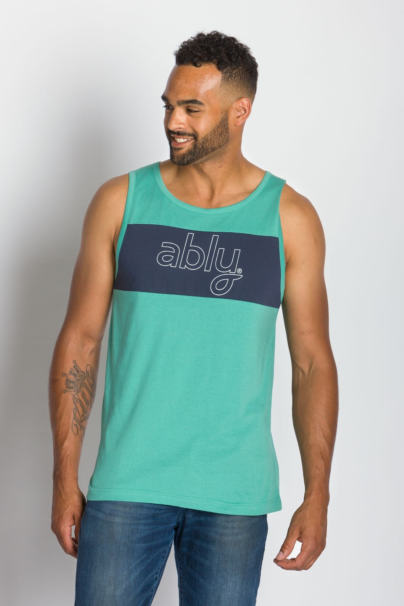 Outline Tank | Men's Cotton Mesh Tank Top