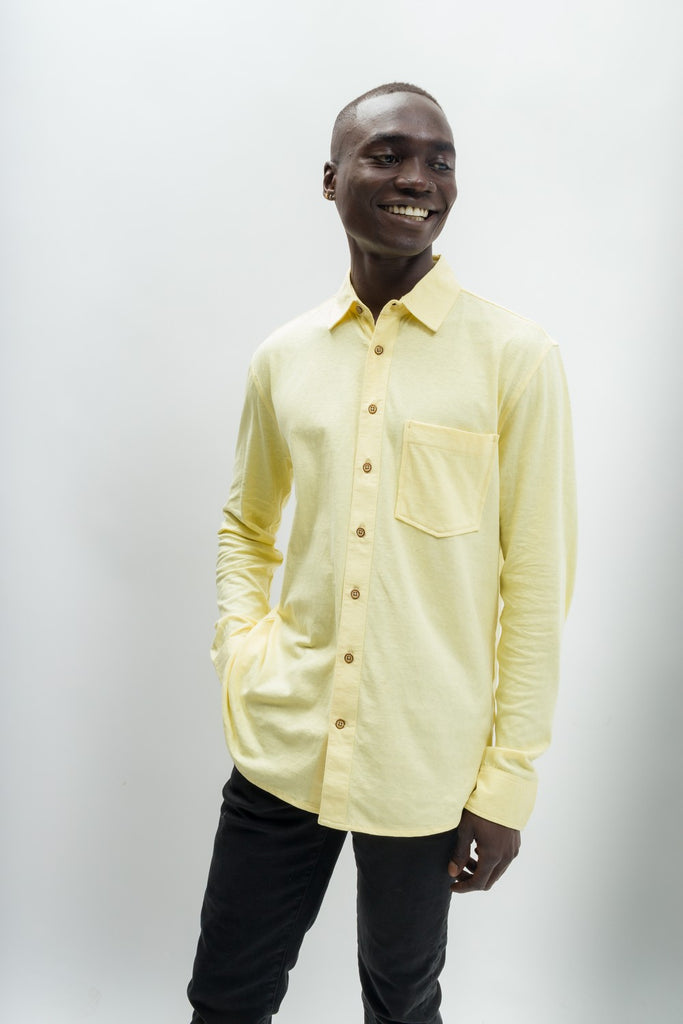 Oliver  Men's Anti-Stain Cotton Linen Blend V-Neck Pocket T-Shirt – Ably  Apparel
