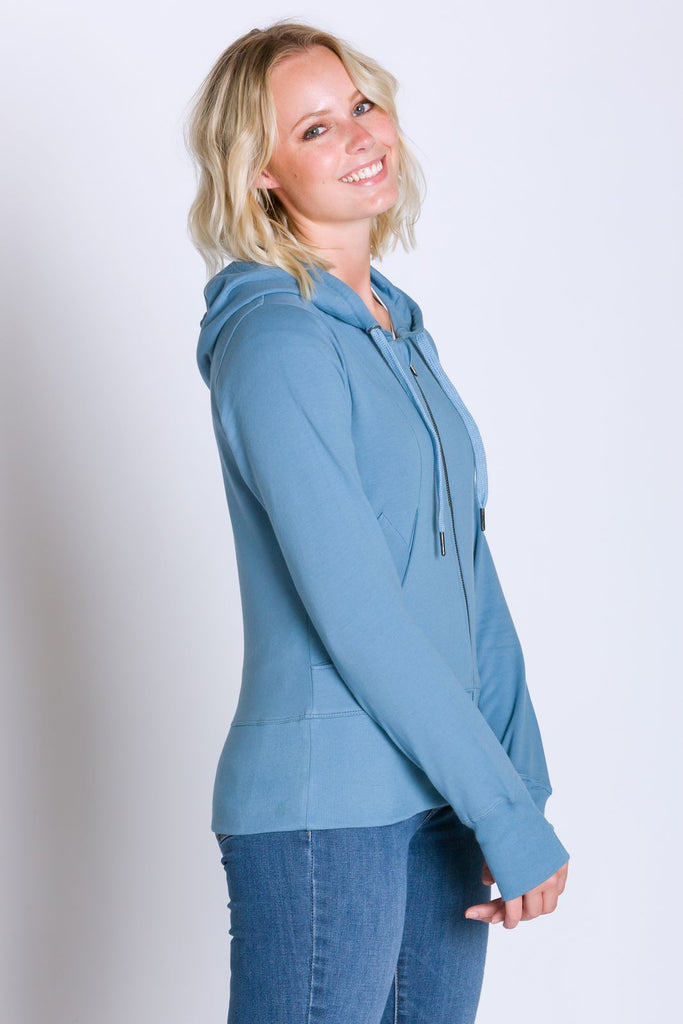 Light blue zip online up