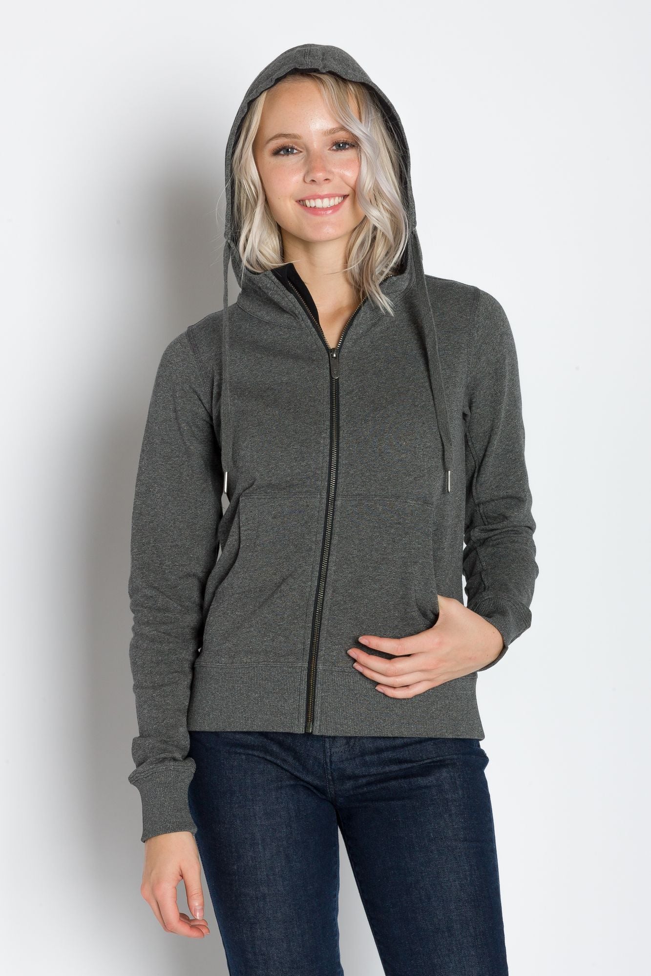 Alice | Women's Full Zip Hooded Long Coat