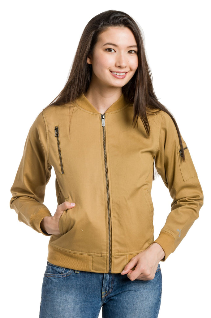 Womens lined hotsell bomber jacket