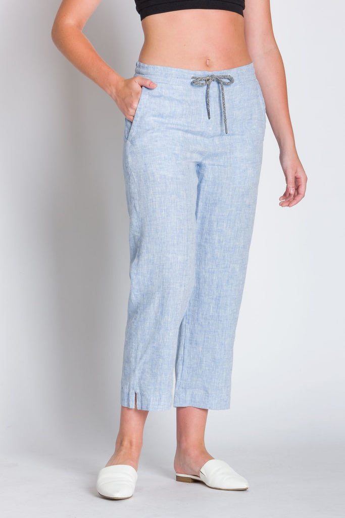 Lana  Women's Linen Capri Pants – Ably Apparel