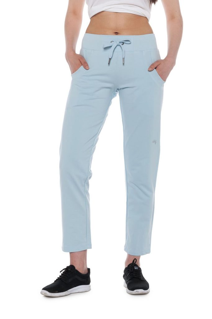 Hue Womens Solid French Terry Cuffed Long Lounge Pant With Pockets