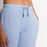 Gwen | Women's Bubble Knit Elastic Waist Band Sweatpants