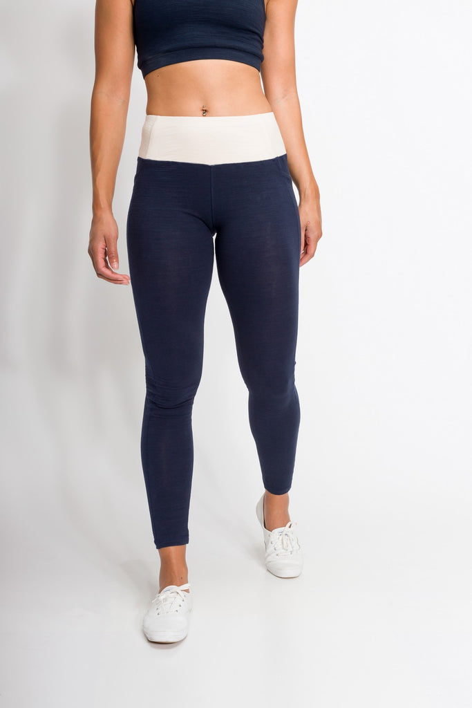 Women Navy Blue Leggings