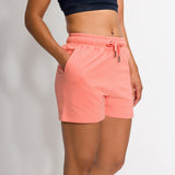 Olivia | Women's Bubble Knit Elastic Waist Band Shorts