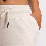 Olivia | Women's Bubble Knit Elastic Waist Band Shorts