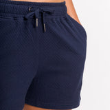 Olivia | Women's Bubble Knit Elastic Waist Band Shorts