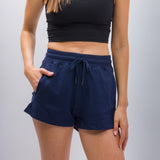 Lily | Women's Anti-Stain Textured Knit Shorts