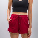 Lily | Women's Anti-Stain Textured Knit Shorts