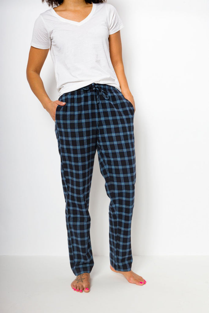Women's Flannel Lounge Pants With Pockets