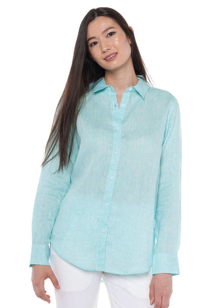 Aloe | Women's Long Sleeve Linen Shirt