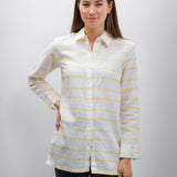Ruth | Women's Anti-Stain Linen Cotton Blend Long Sleeve Tunic Top