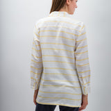 Ruth | Women's Anti-Stain Linen Cotton Blend Long Sleeve Tunic Top