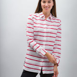 Ruth | Women's Anti-Stain Linen Cotton Blend Long Sleeve Tunic Top