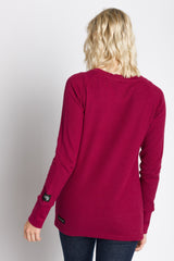 Hazel | Women's Raglan Thermal Crew Neck Shirt