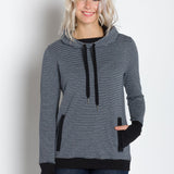 Luna A | Women's Plated Knit Cowl Neck Pullover