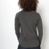 Pamela Heavy Tee | Women's Long Sleeve Crew Neck