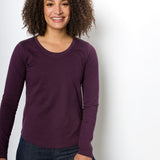 Pamela Heavy Tee | Women's Long Sleeve Crew Neck