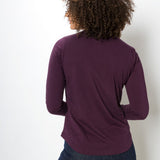 Pamela Heavy Tee | Women's Long Sleeve Crew Neck