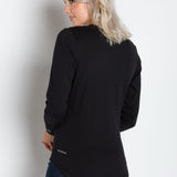 Pamela Heavy Tee | Women's Long Sleeve Crew Neck